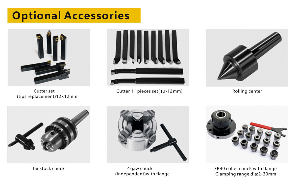 Small CNC Lathe optional accessories